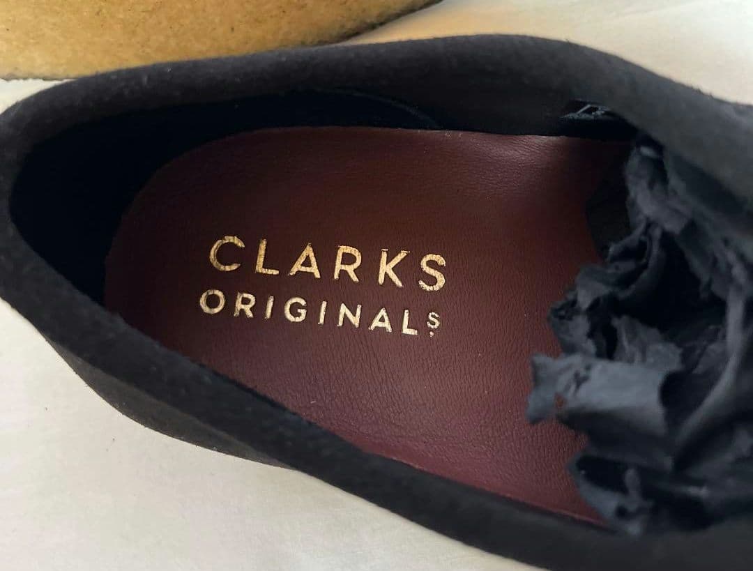 Clarks ワラビー ブラック スエード 42