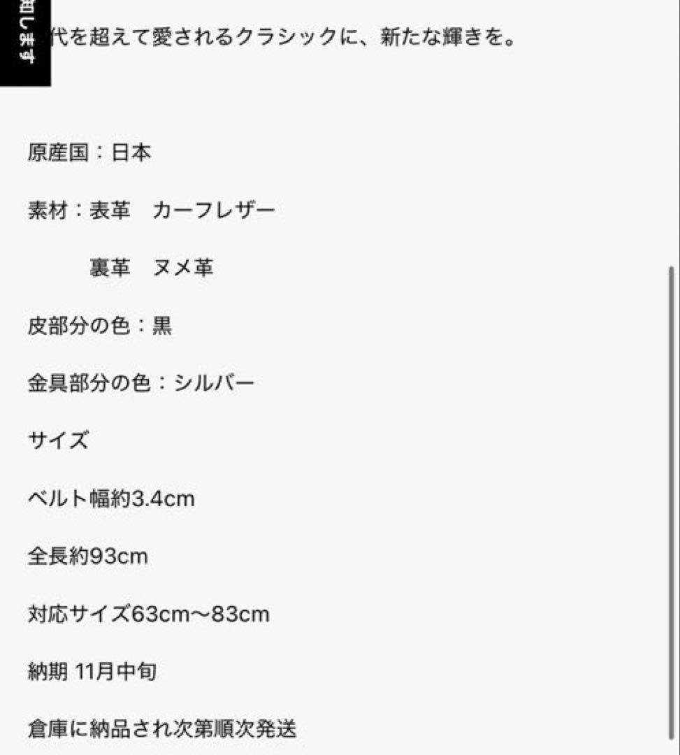 ベルト　Paloma Classic Belt/Silver 平大路えみ