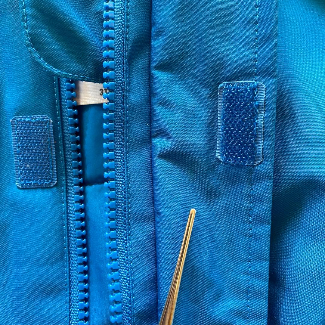 美品✨パタゴニア　スキーウェア　キッズ　ジャンプスーツ　ブルー系　3T