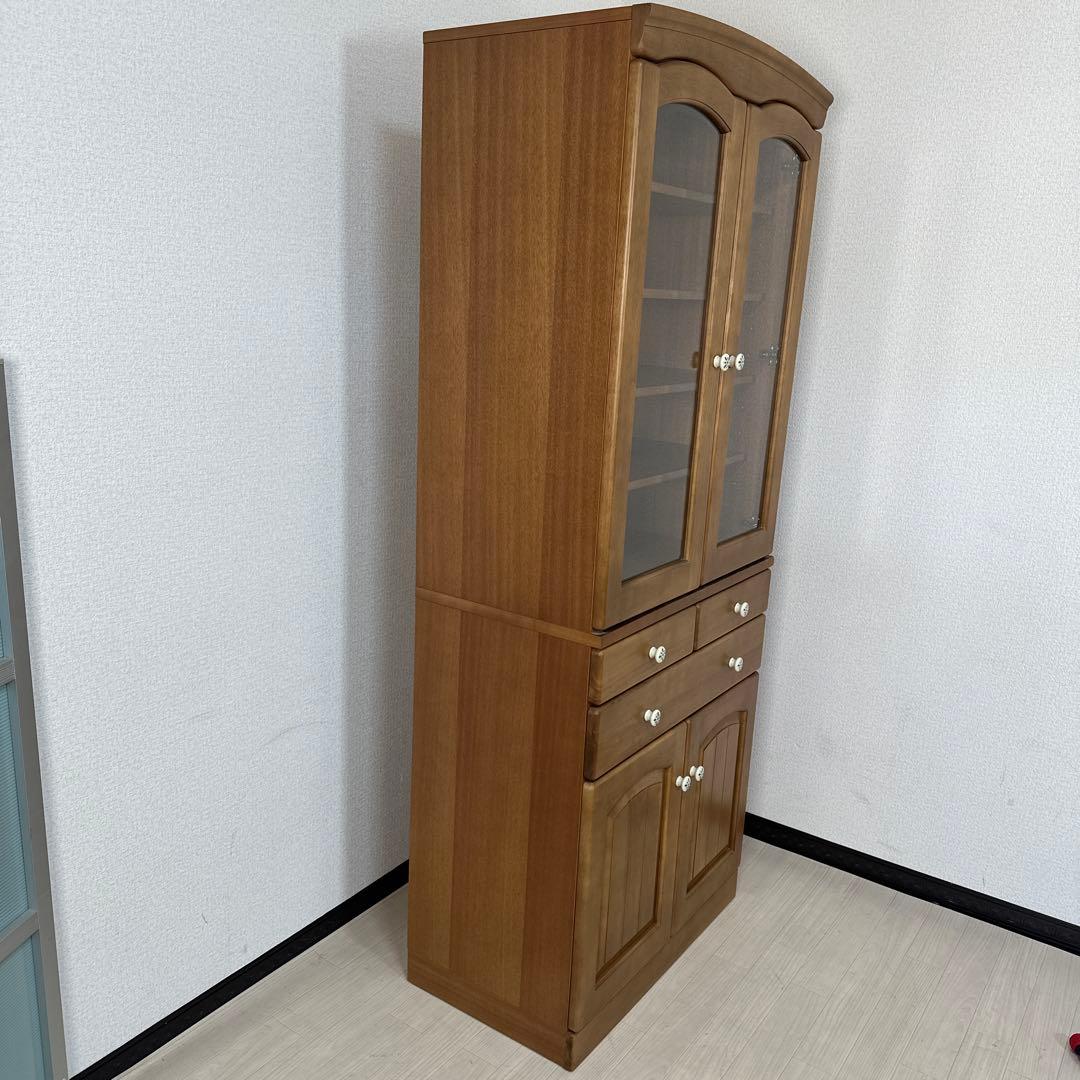 カリモク チターノ 食器棚 キッチンボード キッチン収納 瀬戸ものつまみi1※