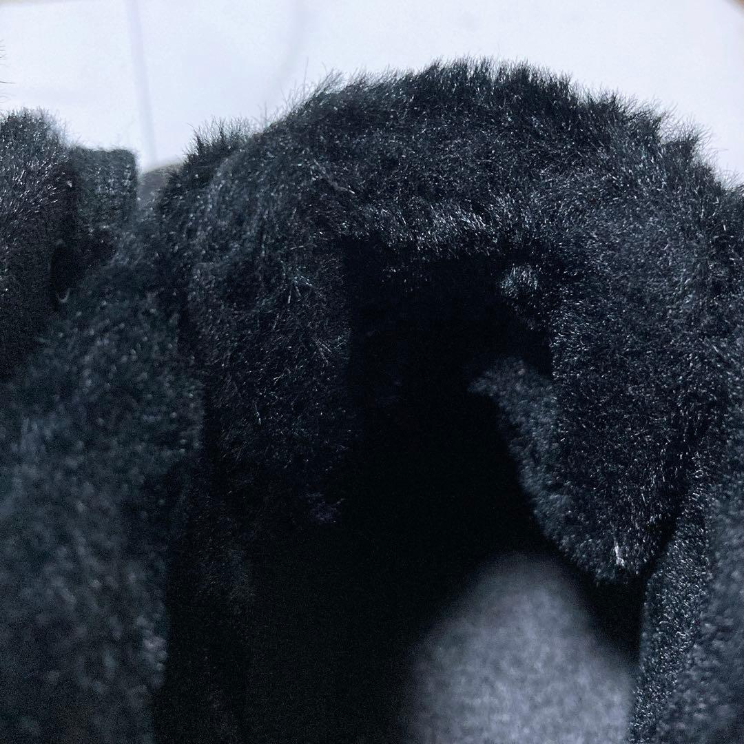 極美品 カンペール ショートブーツ Beetle ゴアテックス ボア 黒 24