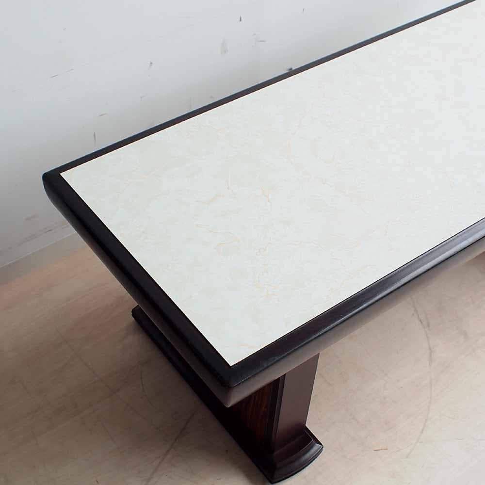 70's ジャパンヴィンテージ センターテーブル 大理石調天板 ZR24408