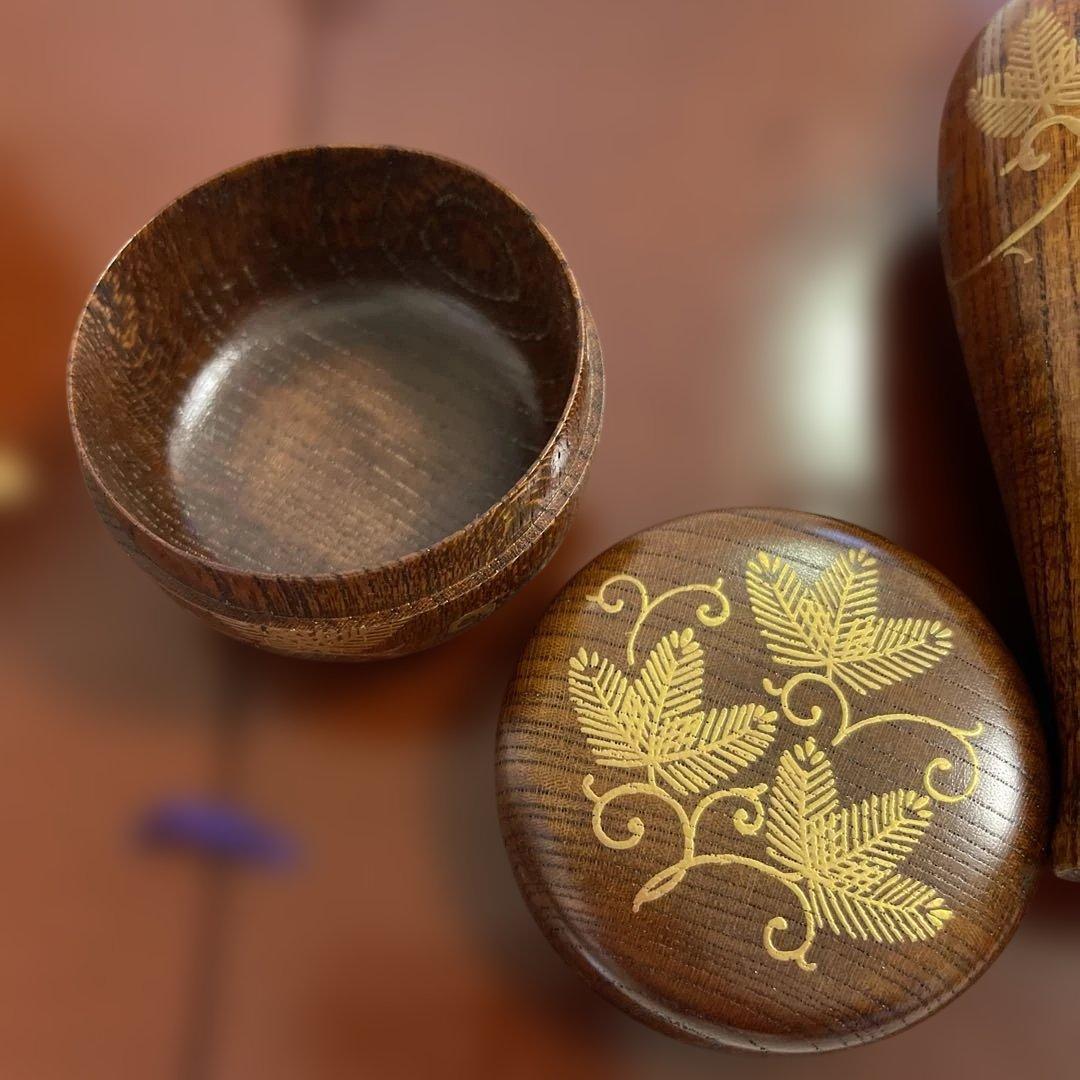 茶道用羽根・箸・木製器具セット