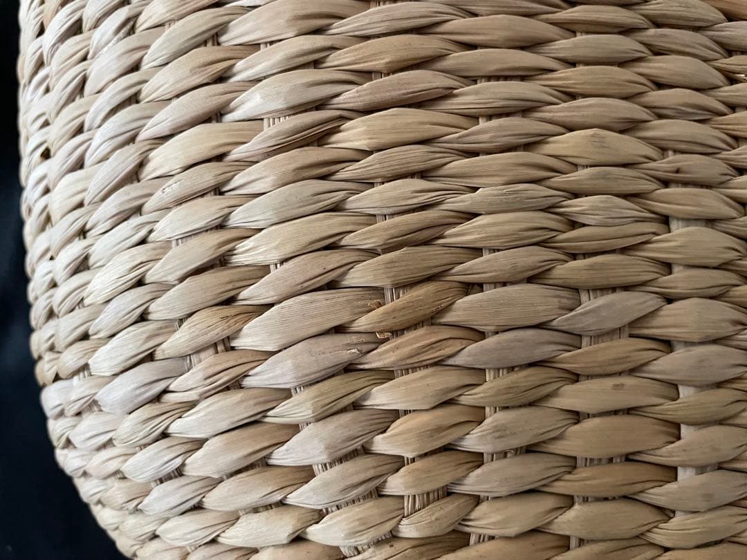 最終値下げ☆LOANA ストローとレザーの大人のかごバッグ