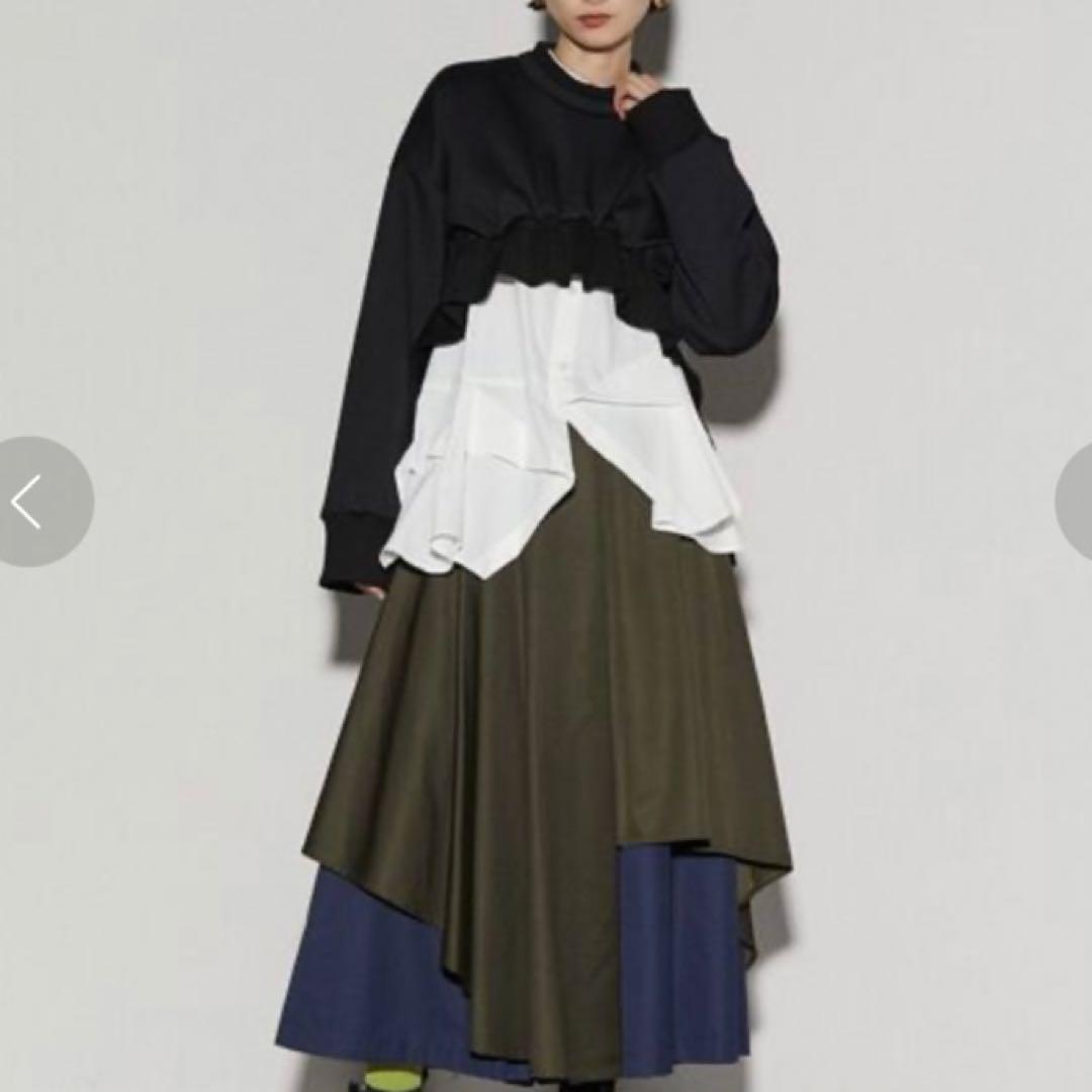 新品・未使用【UN3D.】アンスリード リブコンビ　ショート　トップス