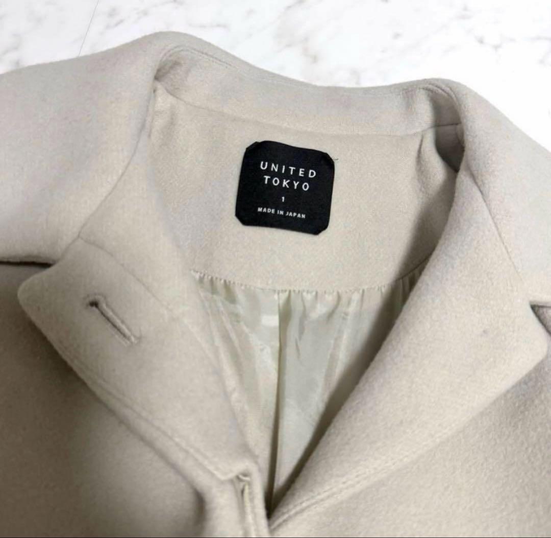 【極美品】完売品✨️ユナイテッドトウキョウ ハーフ ケープ ステン コート ウール