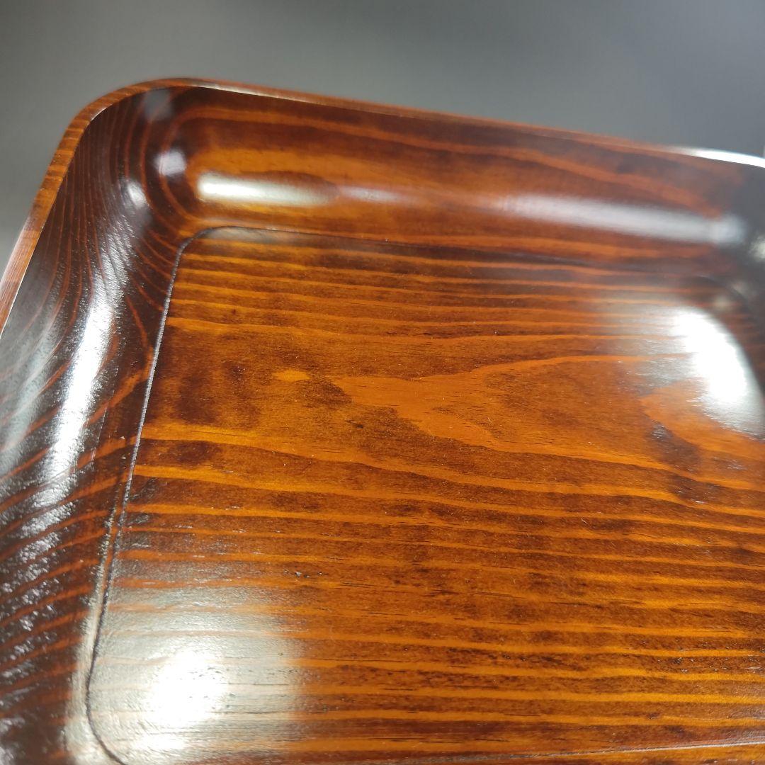 ウ291 煙草盆『木芸家　田中重希』『松行李蓋皿　莨盆　共箱』茶道具