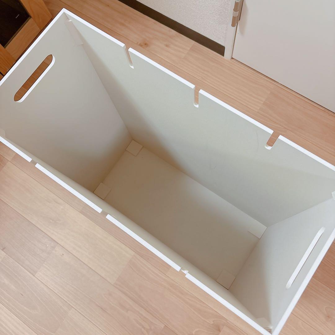 ハンガー　ダストボックス　Hanger 分別　ゴミ箱 dinos 木製　白　60