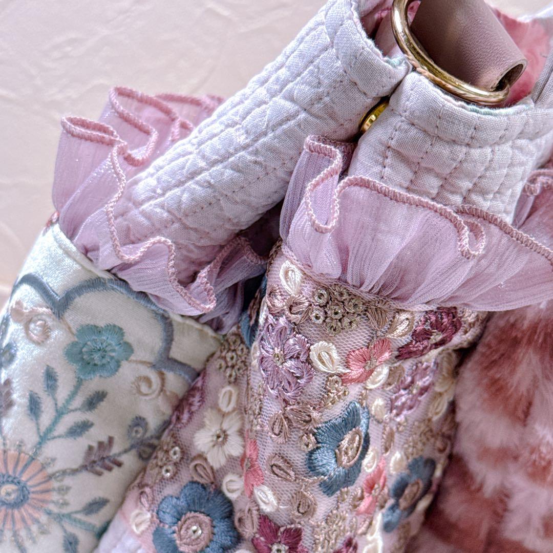 あ*き様 コヤンイサムチョン♡bigアンコちゃんミニポーチ付きインド刺繍×ヌビト