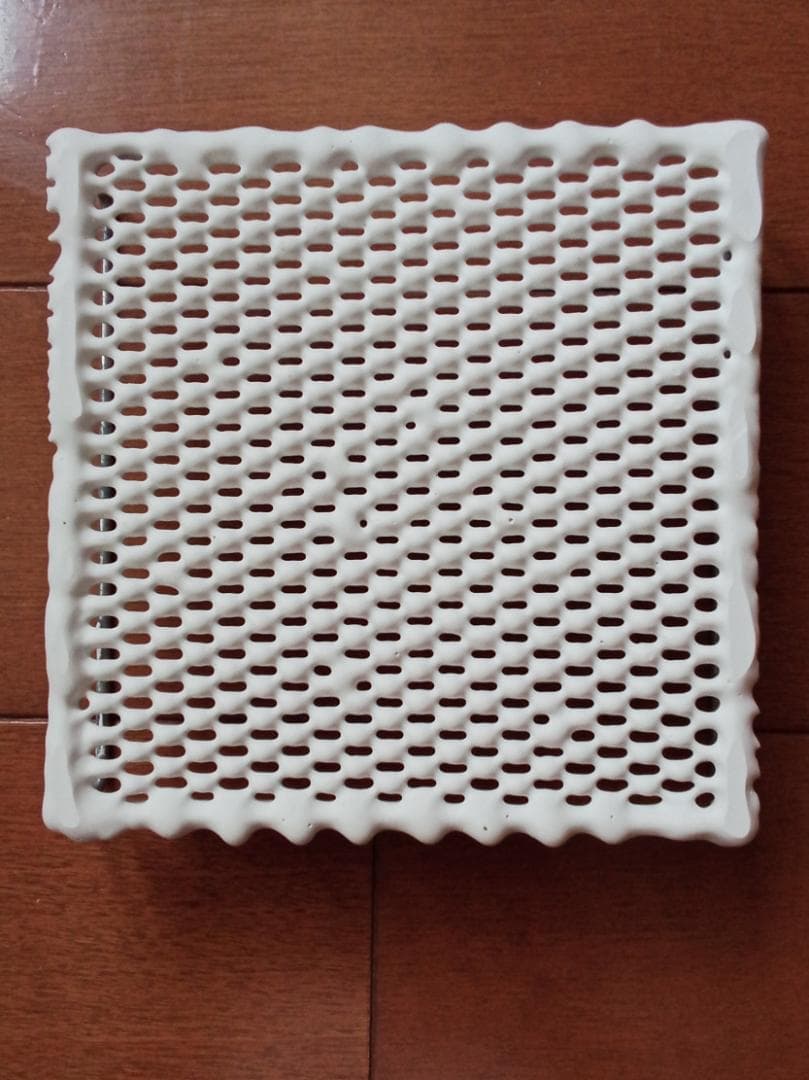 京都 金網つじ 手編み手付きセラミック付き焼き網　小