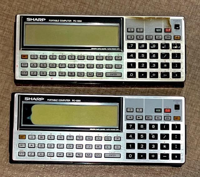 SHARP　ポータブルコンピュータ　PC-1350　2台