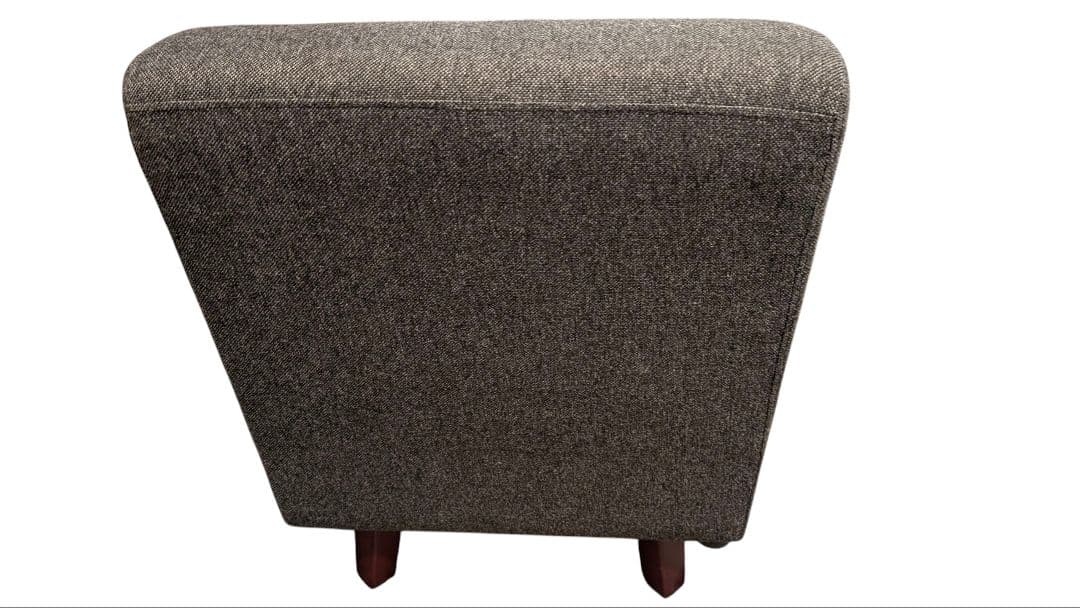 ローソファー フロアソファー 約幅53cm 1人掛け グレー 木製フレーム 脚付