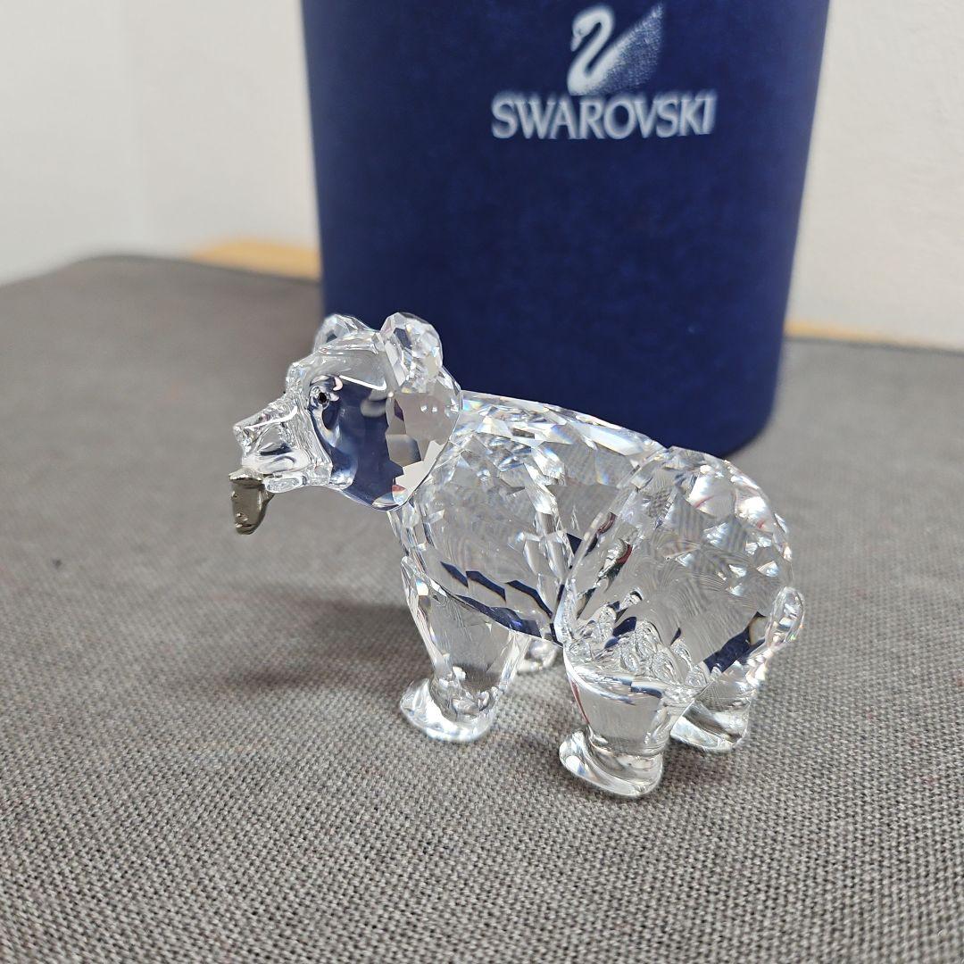 SWAROVSKI スワロフスキー クリスタル 子供のグリズリー 置物