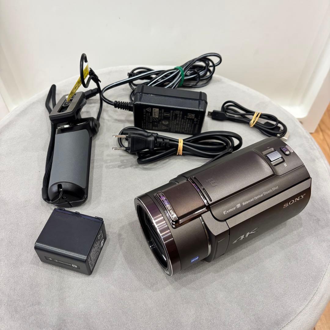 【おに】SONY 4K ビデオカメラ FDR-AX45 本体一式　付属品