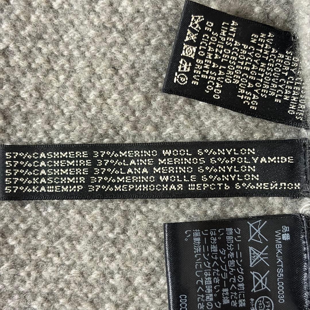 美品　ラルフローレン　カシミヤ混カーディガン　ペプラム　エンブレムボタン