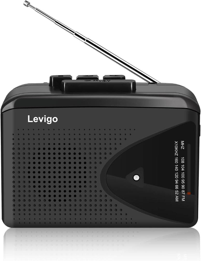ポータブルカセットプレーヤー AM/FMラジオ機能付き 超軽量・コンパクト