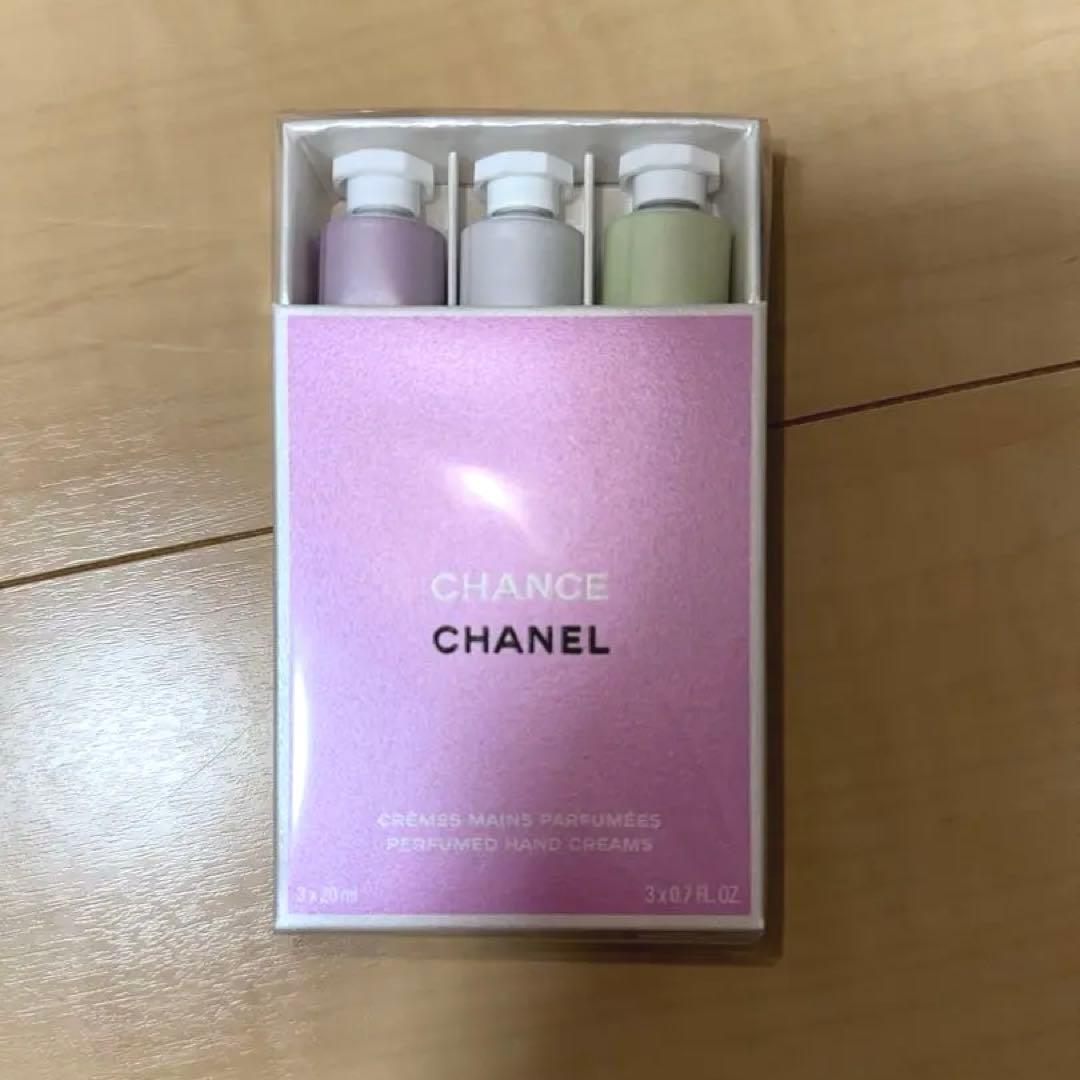 新品未開封　CHANEL CHANCE ハンドクリームセット　ショッパー付き