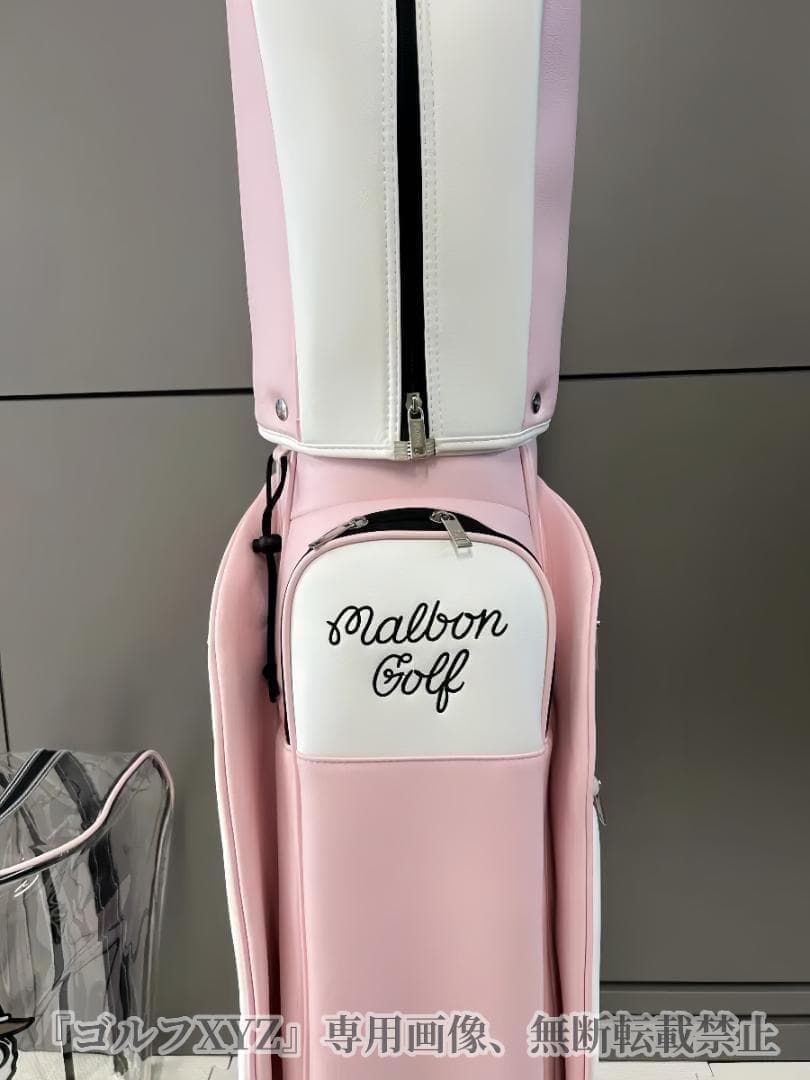 マルボンゴルフ キャディバッグ Malbon Golf　キャスター付きバッグ 桜