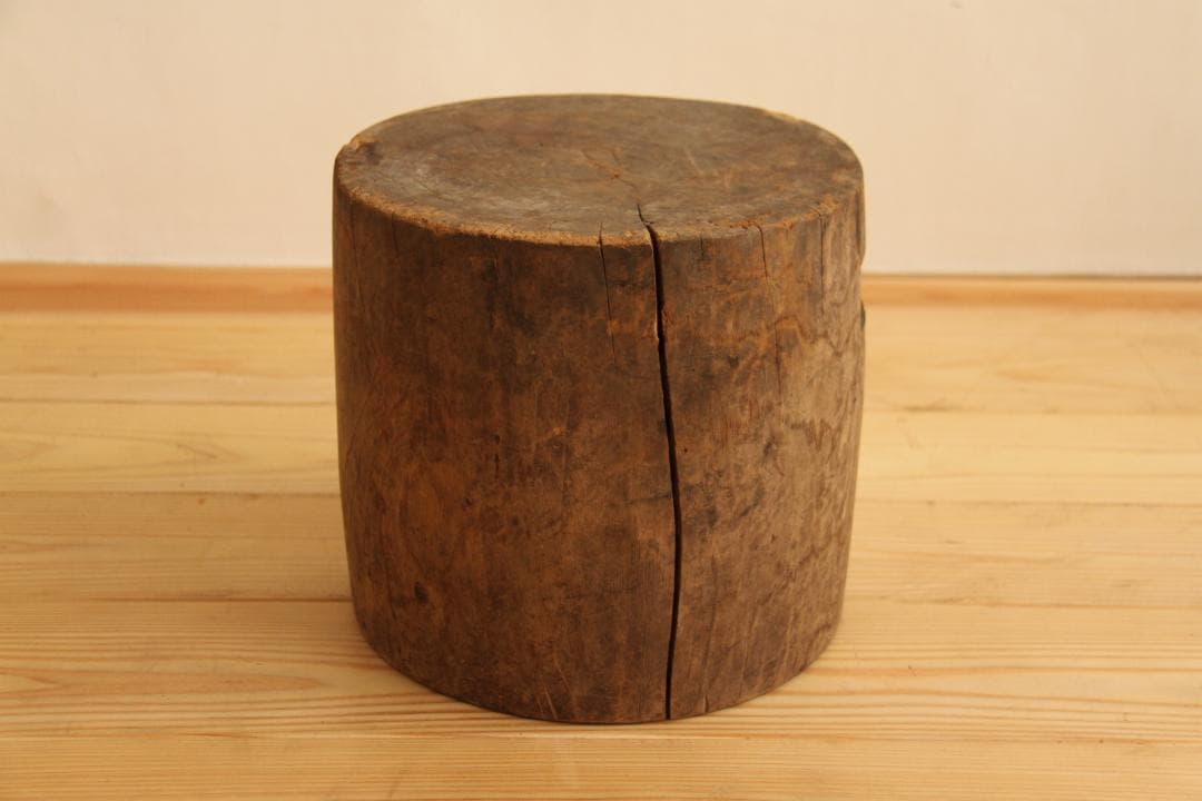 展示台　飾り台　木製　高さ25㎝　アンティーク　古道具　店舗什器