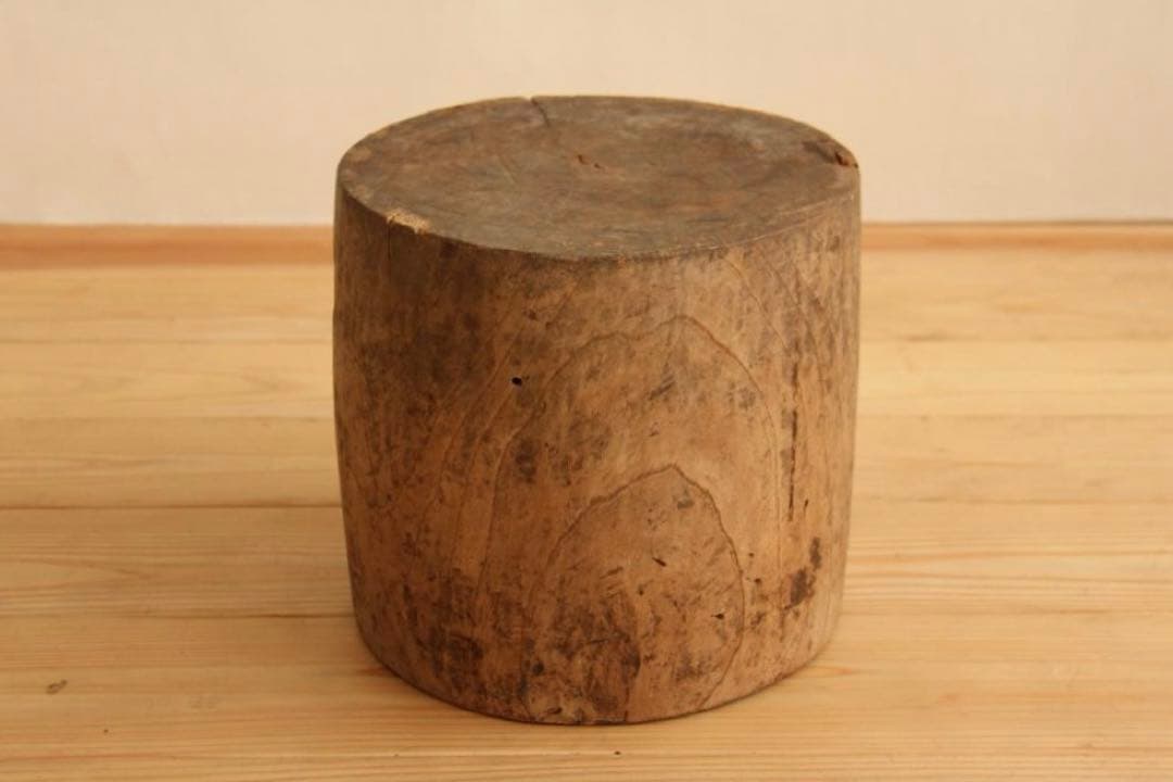 展示台　飾り台　木製　高さ25㎝　アンティーク　古道具　店舗什器