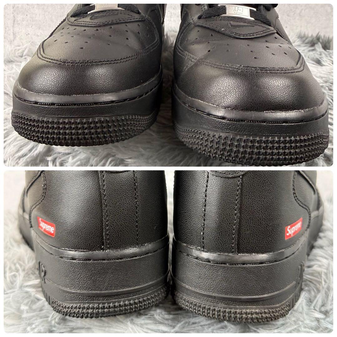 美品✨Nike × Supreme Air Force 1 MID 黒 28.5