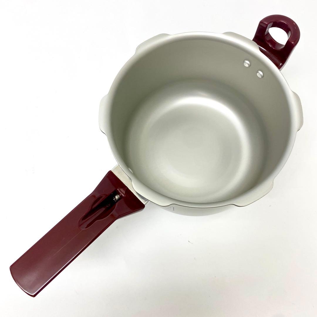 E248 未使用品 理研 圧力鍋 片手鍋 こなべちゃん 3L RM 1