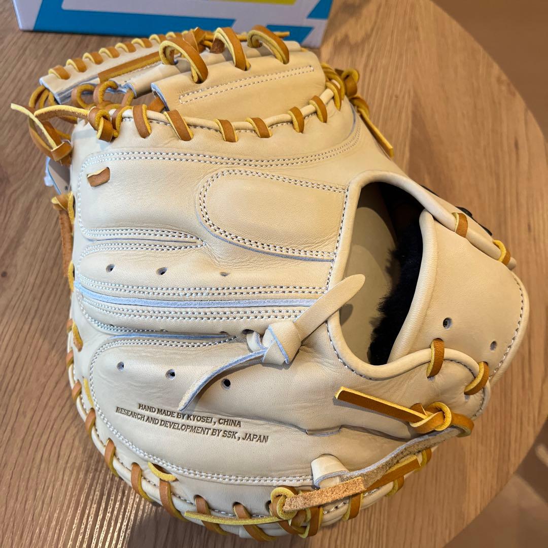 新品 硬式用 SSK キャッチャーミット キャメル