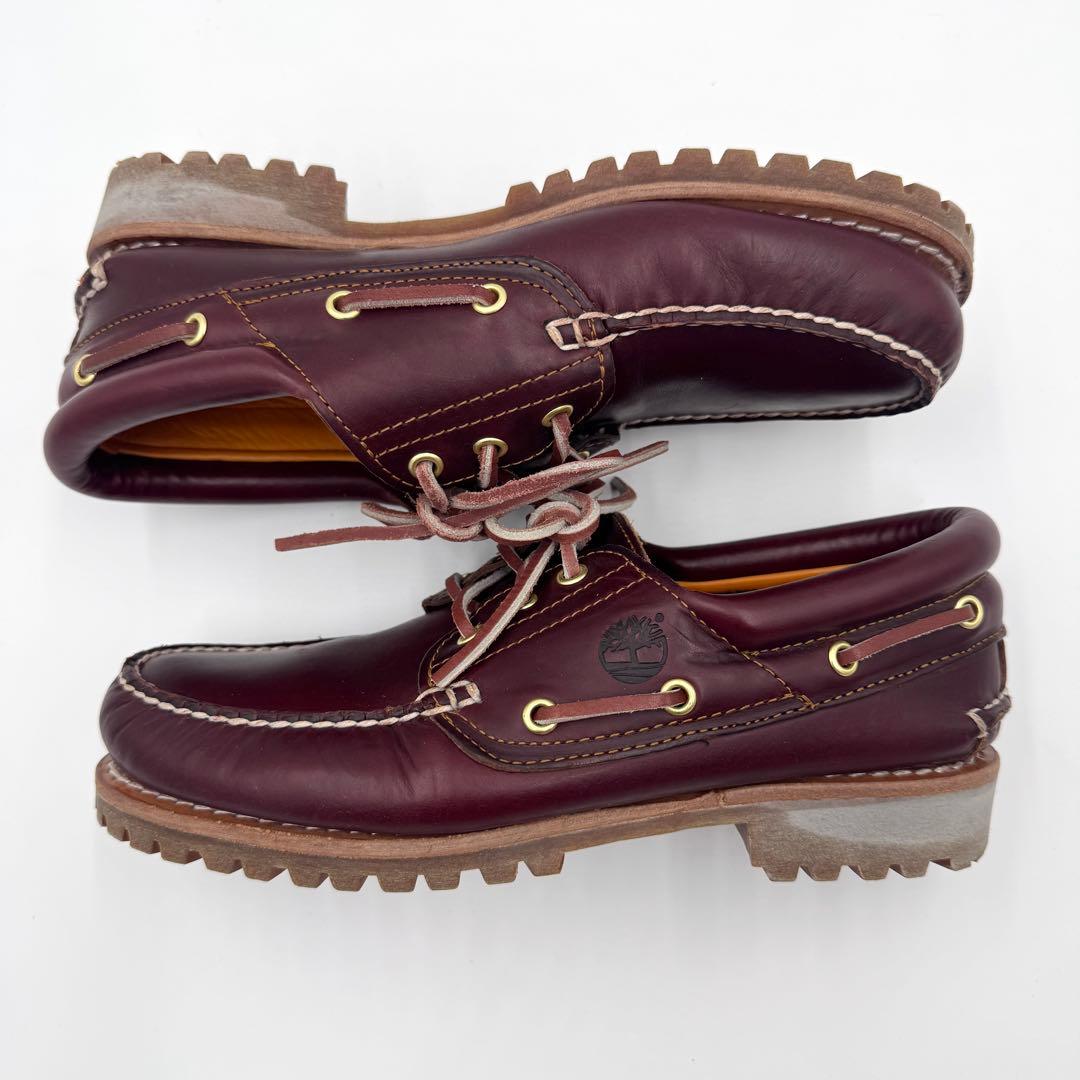 極美品　ティンバーランド　3eye クラシック　バーガンディ　デッキシューズ