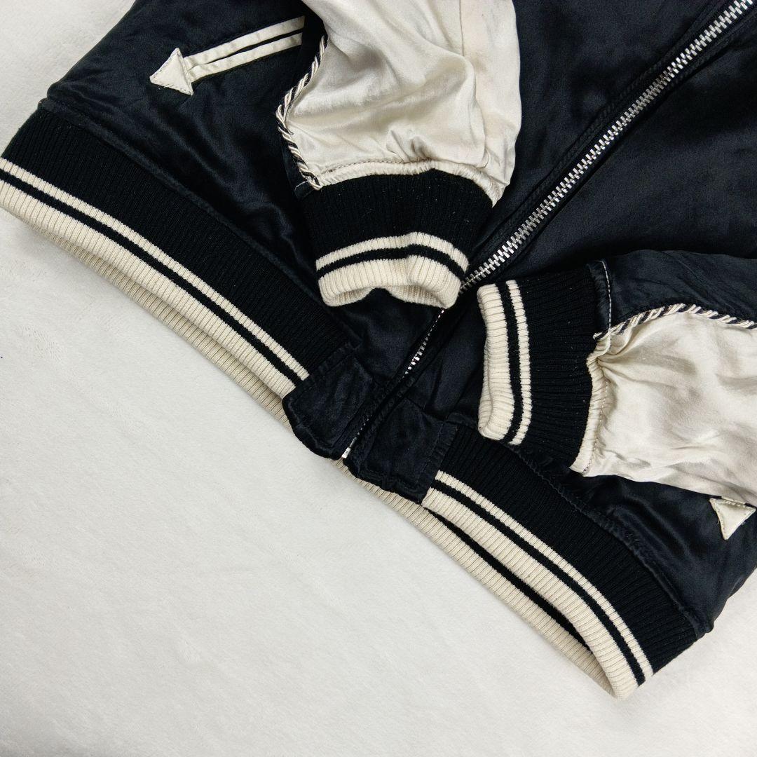 ヒステリックグラマー　スカジャン　リバーシブル　ヒスガール　黒　絹　FREE