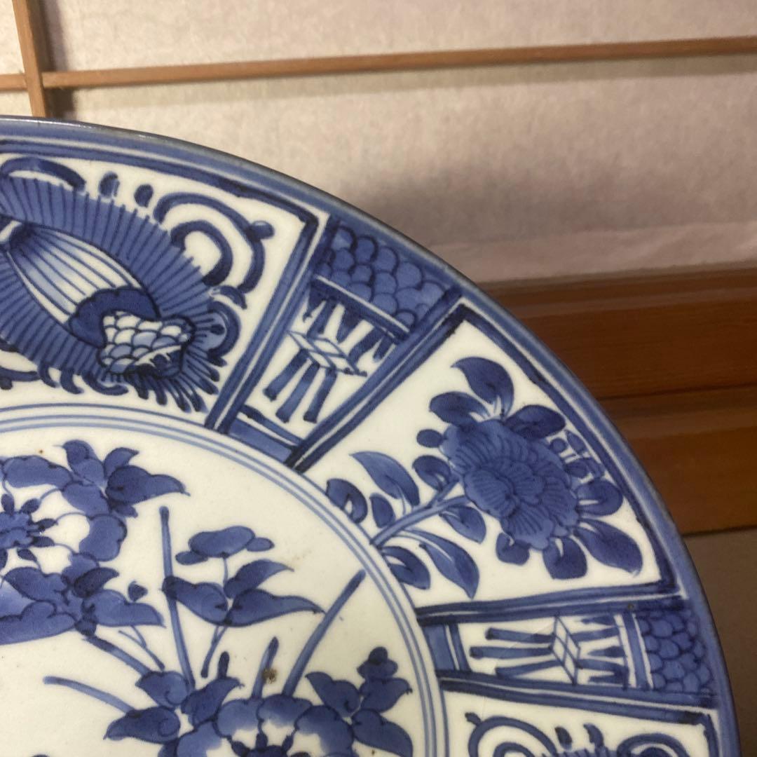 ヨーロッパ里帰り古伊万里芙蓉手大皿