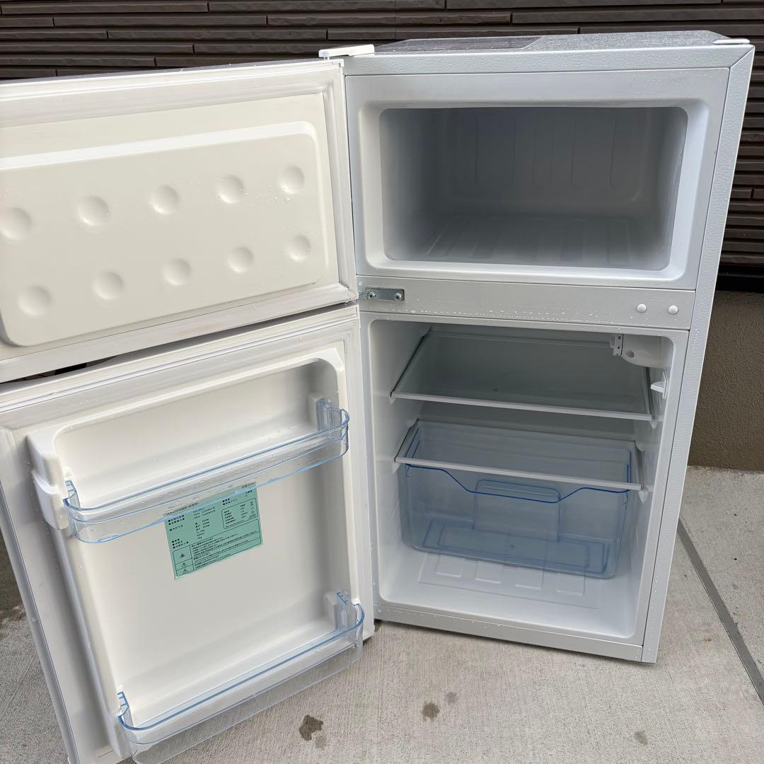 値下げ‼️【送料無料‼️】SAMKYO 冷蔵庫90L 2024年製　左開きたのメル便