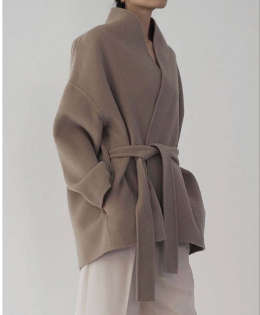 【美品】Na.e アリュールコート（グレージュ）