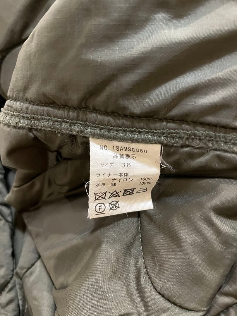 シンゾーン shinzone フィールドパーカー　ライナーのみ　36
