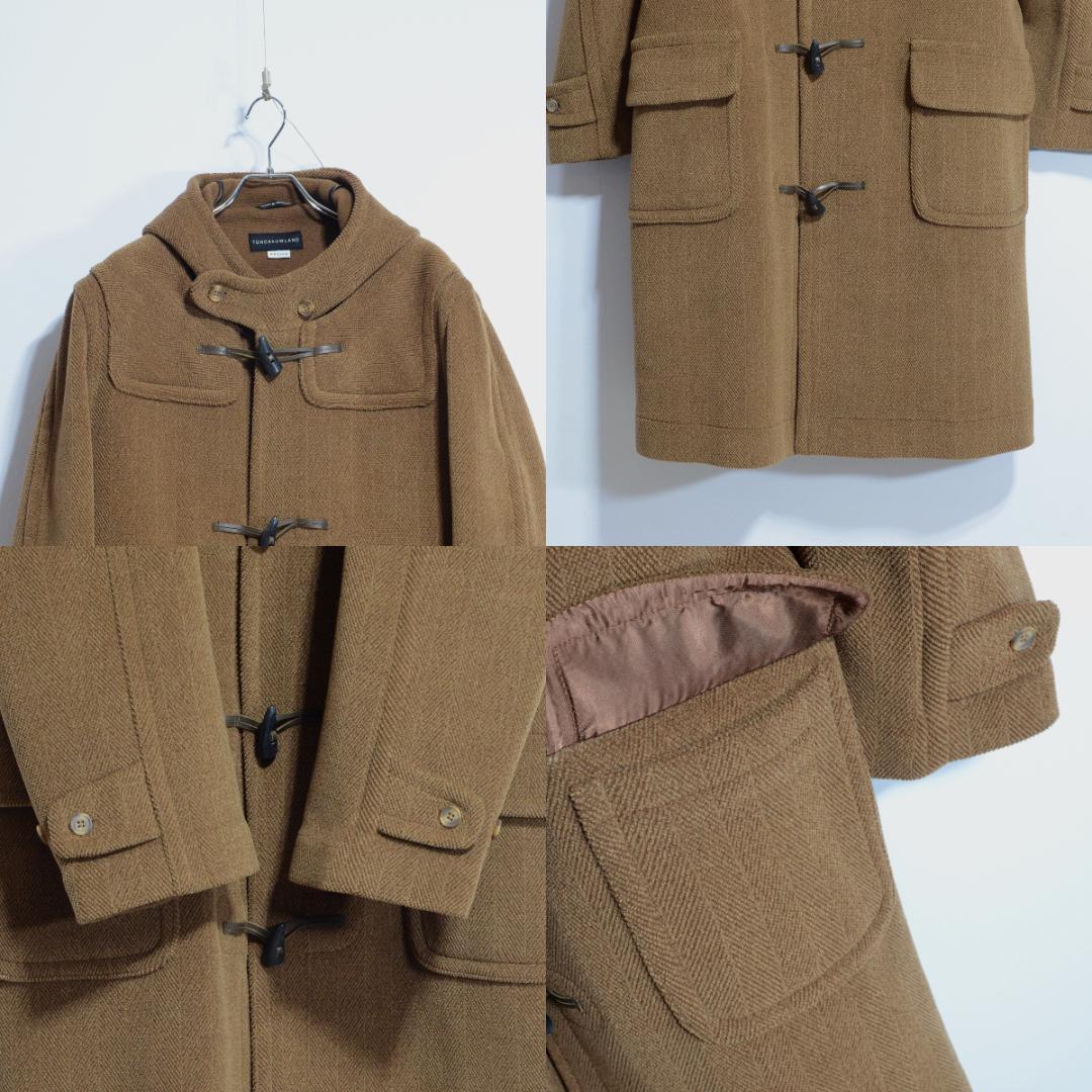 超極上品 チベット社製ムーアブルックカットパイル ダッフルコート Hブラウン M