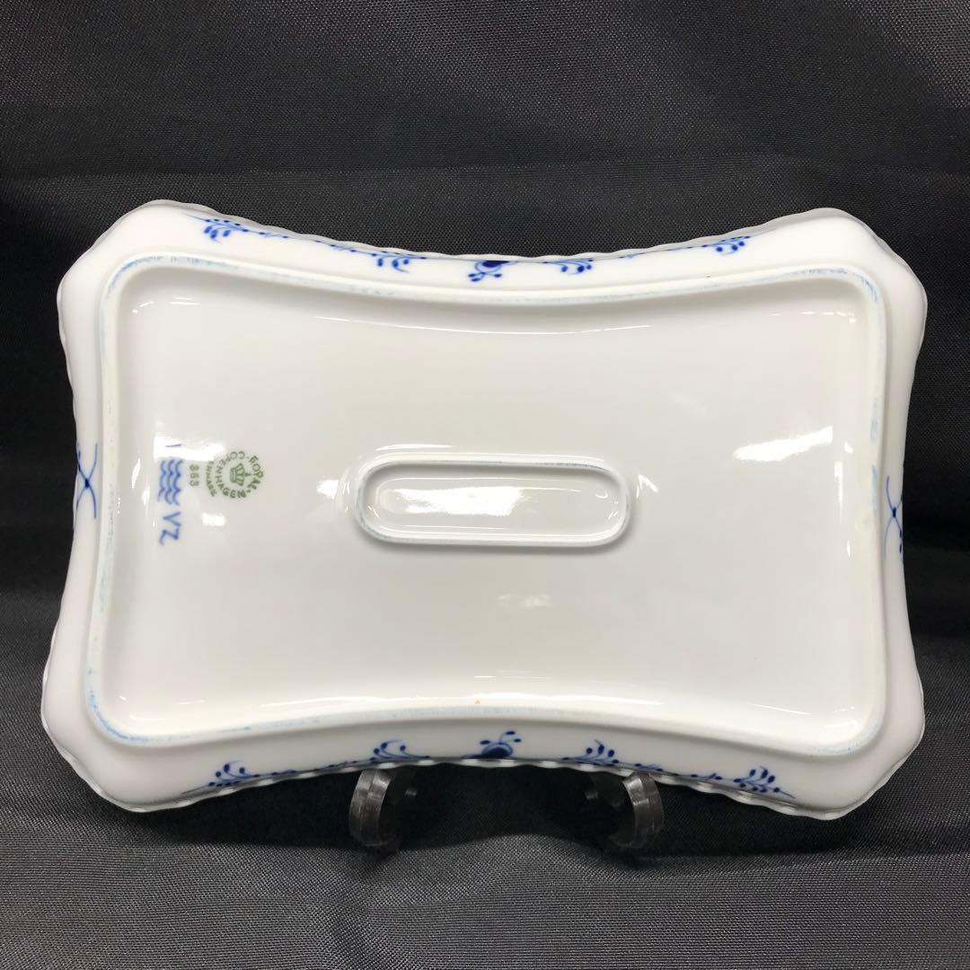 【美品】ロイヤルコペンハーゲン　スクエアプレート　フルレース