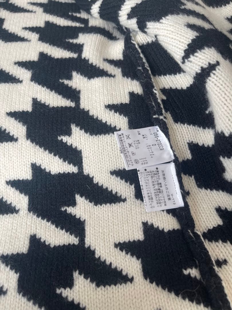 PEARY GATES パーリーゲイツ 千鳥格子 カーディガン