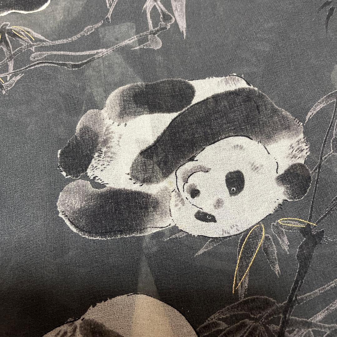 【未使用に近い】Powder パウダー　下迫秀樹　パンダ柄シャツブラウス