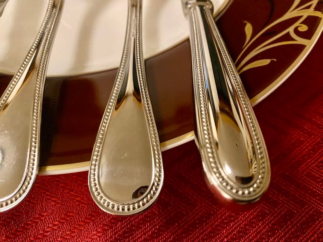 【お手入れ楽々☆ステンレス製】クリストフル パール カトラリーセット