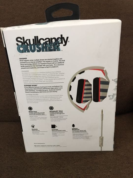 新品 未使用 未開封ヘッドホン　スカルキャンディー