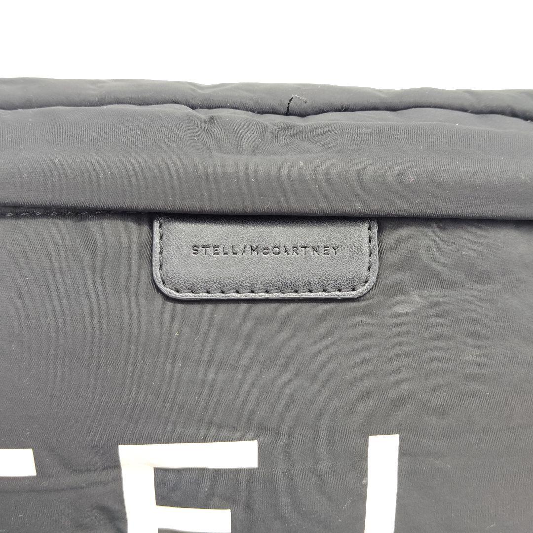 美品 ステラマッカートニー ウエストポーチ ボディバッグ 黒 ブラック 虹