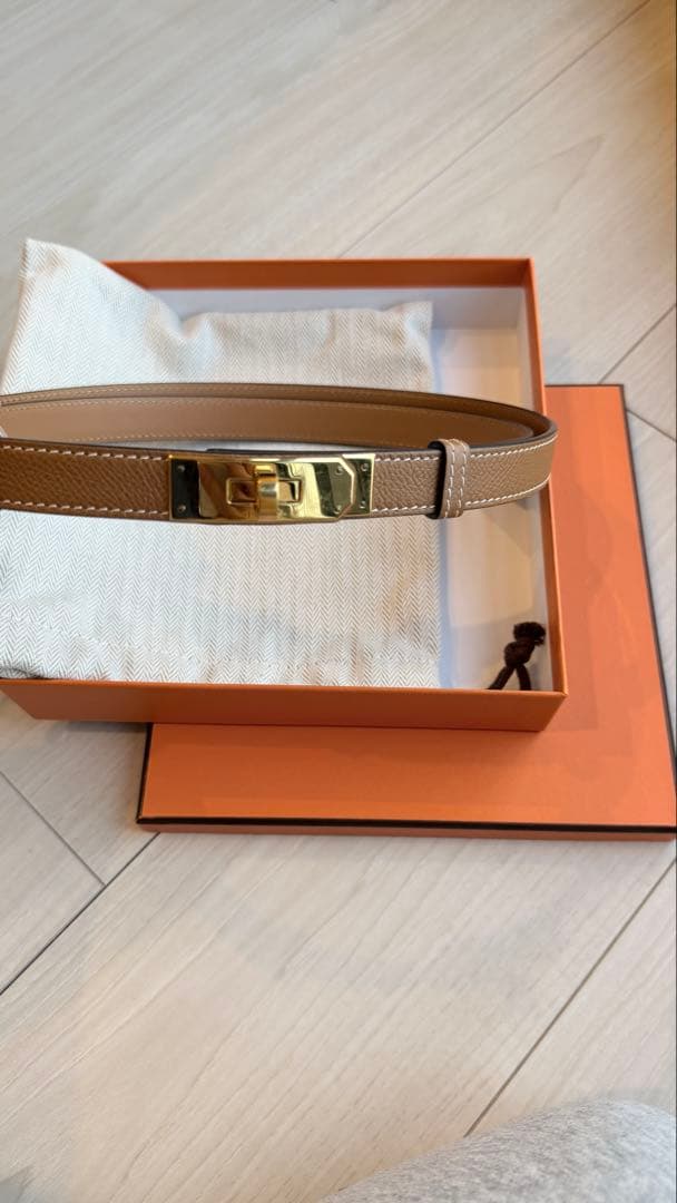 M様☆HERMES ケリーベルト/ ゴールド
