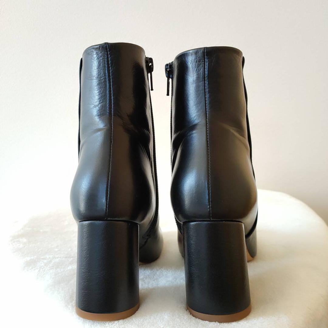 美品 アンスクリア INSCRIRE レザーブーツ ショートブーツ レディース