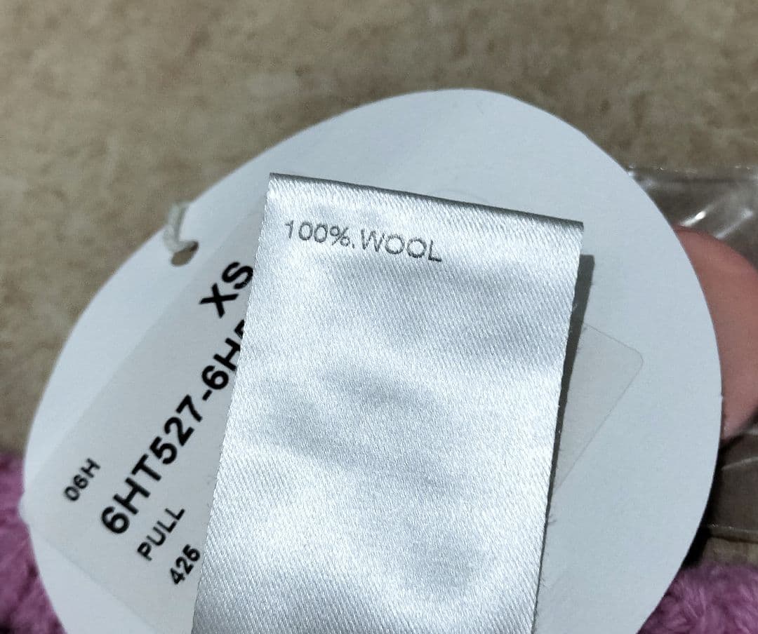 新品　Chloé ピンク ボタンがかわいいボレロカーディガン XS