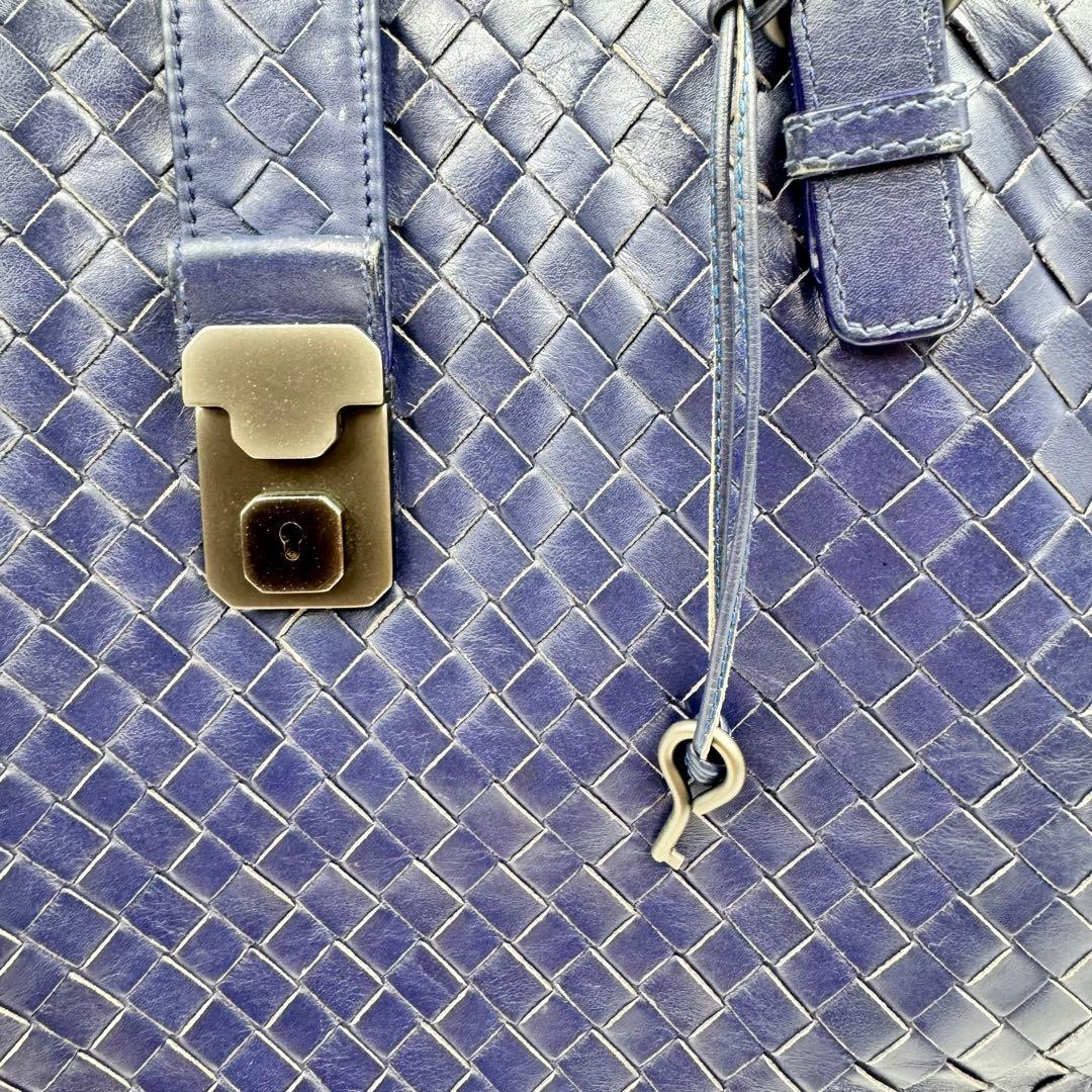 BOTTEGA VENETA ビジネスバッグ　ネイビー　カデナ A4収納