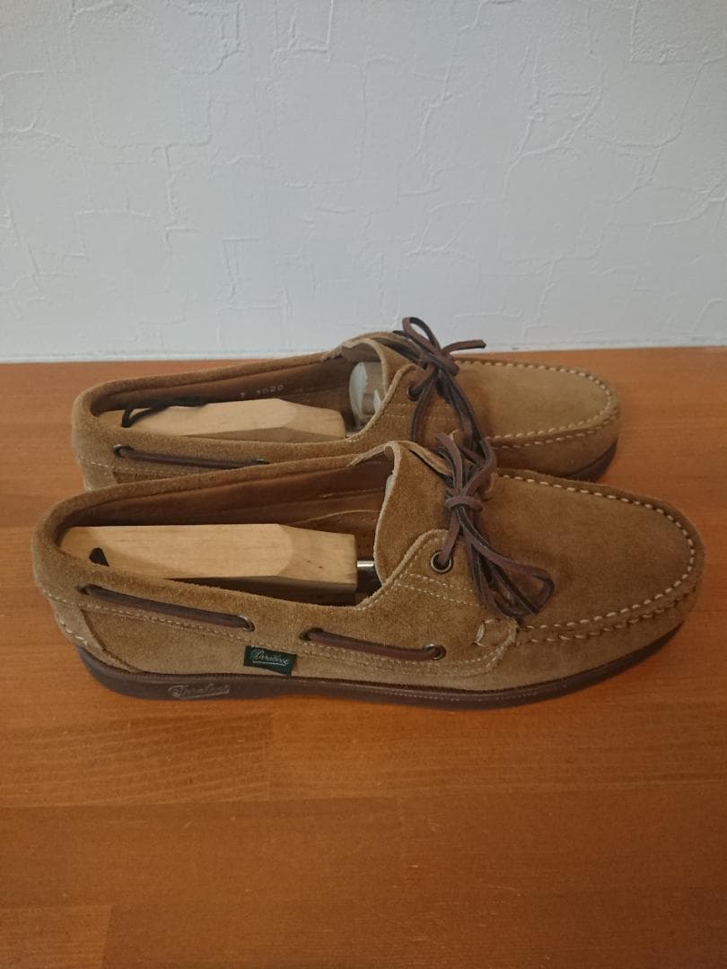 ブラウン スエード モカシン シューズ