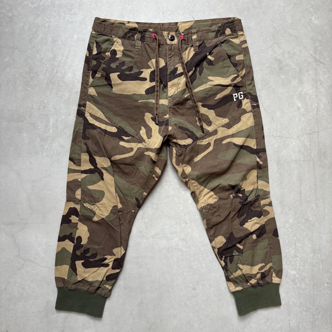 PEARLY GATES パーリーゲイツ 迷彩カモフラ総柄 クロップドパンツ 1