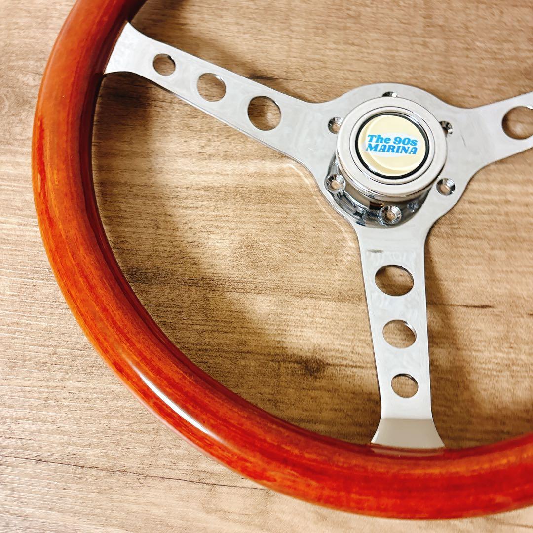 ウッドハンドル　ウッドステアリング　38cm アメリカン　USDM 旧車