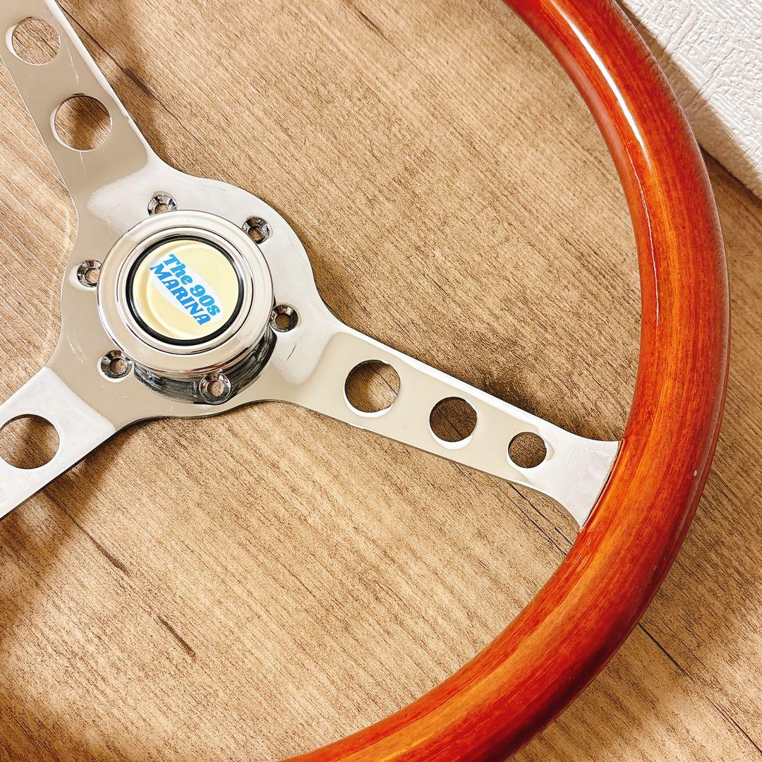 ウッドハンドル　ウッドステアリング　38cm アメリカン　USDM 旧車