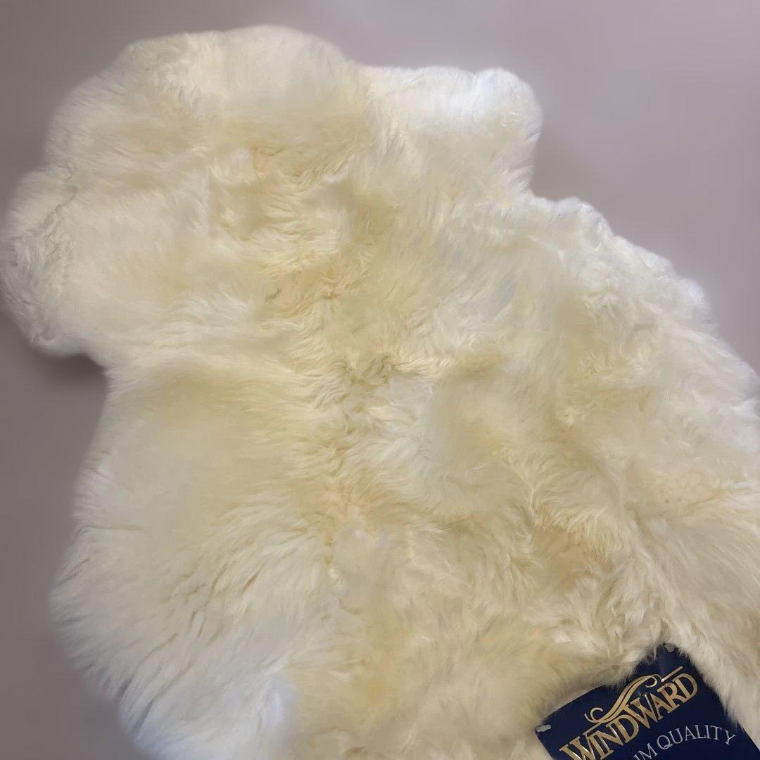 新品★WINDWARD★天然ムートン★ラグ★ラムスキン★ニュージーランド製★羊