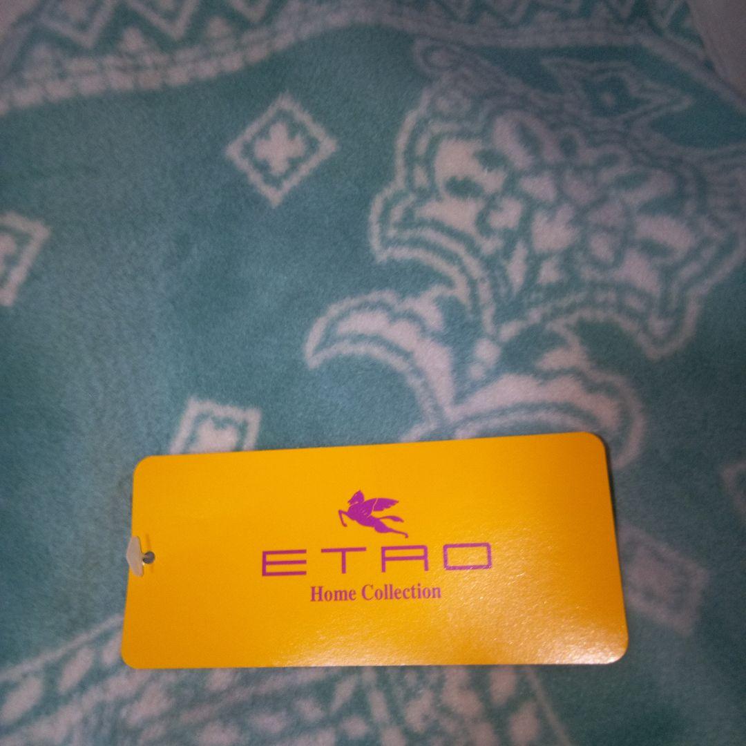 ETRO エトロ 綿毛布 タグ付未使用品 西川産業